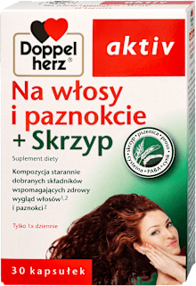 Suplement diety na włosy i paznokcie + skrzyp, kapsułki Doppelherz