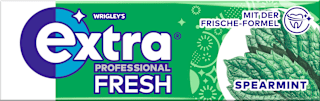 Kaugummi, Extra Professional Fresh, Spearmint, zuckerfrei EXTRA