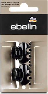 Mollettine per capelli nere ebelin