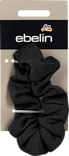 Scrunchie nero in tessuto ebelin