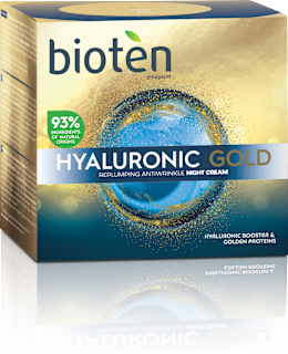 Нощен крем за лице Hyaluronic Gold bioten