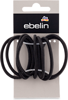 Elastici neri sottili per capelli ebelin