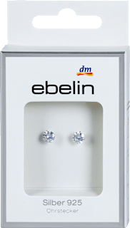 Glitzersteinchen Ohrstecker Silber 925 (1 Paar) ebelin
