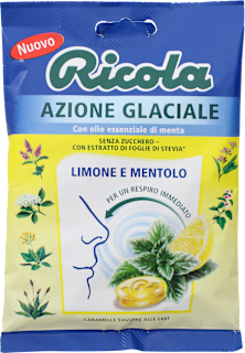 Caramelle Azione Glaciale Limone mentolo in busta Ricola