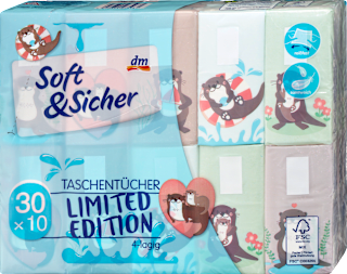 Taschentücher Classic 4-lagig sortiert Soft&Sicher