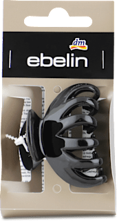 skřipec do vlasů střední, černý lesklý ebelin