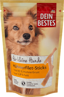 Hundeleckerli Hühnerfilet-Sticks für kleine Hunde Dein Bestes