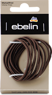 Tanke gumice za kosu – smeđa ebelin