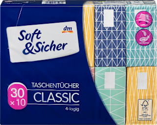 Hygienické vreckovky Classic 30x10 Soft&Sicher