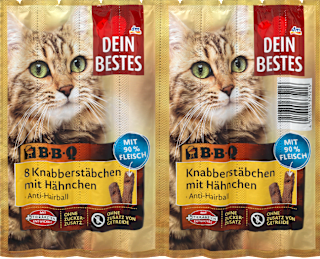 Gustare pentru pisici cu aromă de BBQ si Pui Dein Bestes