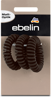 Spiral Haargummi Matt-Optik dunkelbraun ebelin