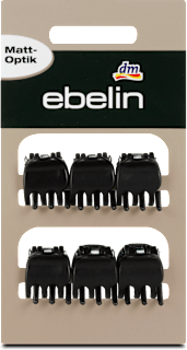 Mollette per capelli mini nero opaco ebelin