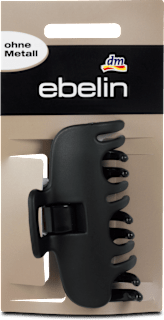 Fermaglio nero per capelli con impugnatura ebelin