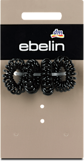Elastici a spirale mini neri ebelin