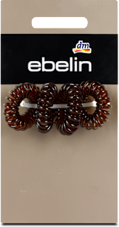 Elastici a spirale mini marroni ebelin