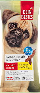 Kobasice za pse od govedine i živinskog mesa, 8 komada DEIN BESTES