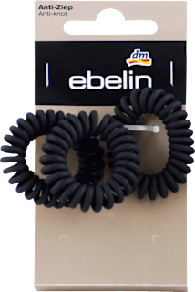 Spiralne gumice za kosu – crne ebelin