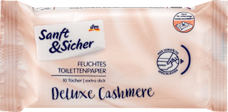 Papier toaletowy nawilżany Deluxe Cashmere Sanft&Sicher