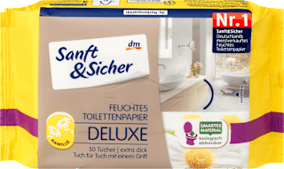 Vlažni toaletni papir DELUXE z izvlečkom kamilice Sanft&Sicher