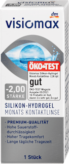 Silikon-hidrogel mjesečna kontaktna leća – dioptrija -2,00 visiomax