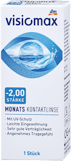 Mesečna kontaktna leča, dioptrija -2,00 visiomax