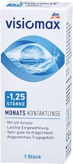 Mesečna kontaktna leča, dioptrija -1,25 visiomax