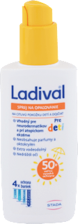 Sprej na opaľovanie pre deti SPF 50+, 4x ochrana buniek Ladival