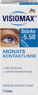 Mesačné kontaktné šošovky, dioptria -5,50 Visiomax
