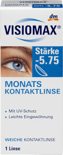 Mesačné kontaktné šošovky, dioptria -5,75 Visiomax