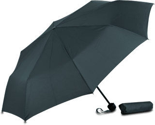 Taschenschirm schwarz happy rain