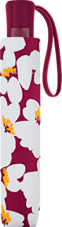 Taschenschirm Autom.White Fl. berry happy rain