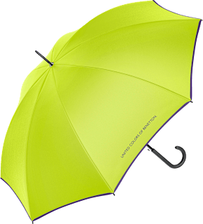 Автоматичен дълъг чадър, ярко зелено United Colors of Benetton