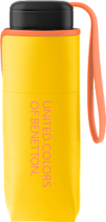 Чадър Ultra Mini Flat, кибер жълт United Colors of Benetton