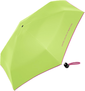 deštník Ultra Mini Flat Green Flash United Colors of Benetton