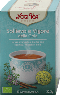 Sollievo e vigore della gola tisana bio Yogi