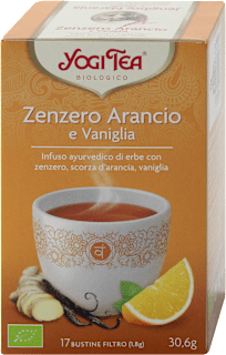 Tisana bio Zenzero, arancio e vaniglia Yogi
