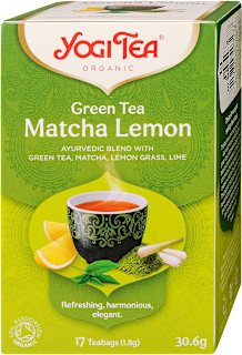 Bio zöld tea, matcha-citrom, 17 filter Yogi