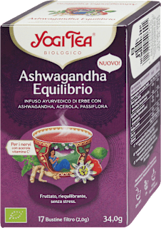 Ashwagandha equiibrio, infuso biolgico YOGI TEA