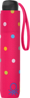 deštník Super Mini Signature Dot pink United Colors of Benetton