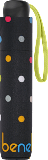 deštník Super Mini Signature Dot black United Colors of Benetton