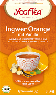 Früchtetee Bio Ingwer Orange mit Vanille Yogi