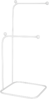 Schmuckständer aus Metall, weiß Soapland