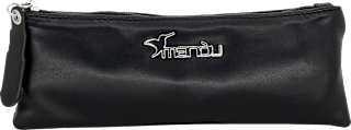 Schminktasche schwarz in Lederoptik manòu