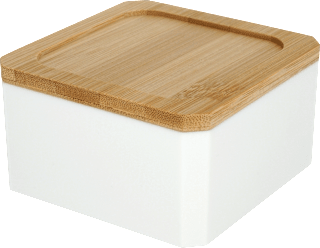 Organizer PS mit Bambusdeckel weiß Soapland