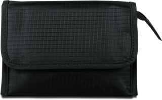Kosmetiktasche schwarz mit Innenspiegel manòu