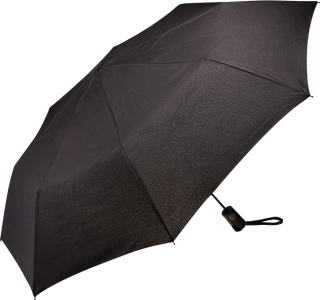 Összecsukható automata esernyő, fekete happy rain