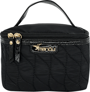 Kosmetikkoffer schwarz gesteppt Soapland