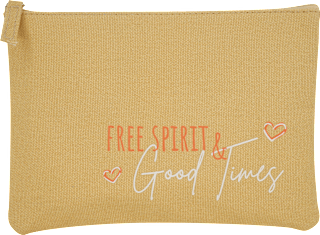 Kosmetiktasche gelb "good times" Soapland