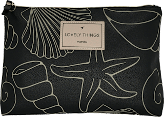 Kulturbeutel schwarz "Lovely things" Soapland