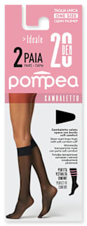 3/4 дамски чорапи Ideale 20 DEN, цвят черен Pompea
